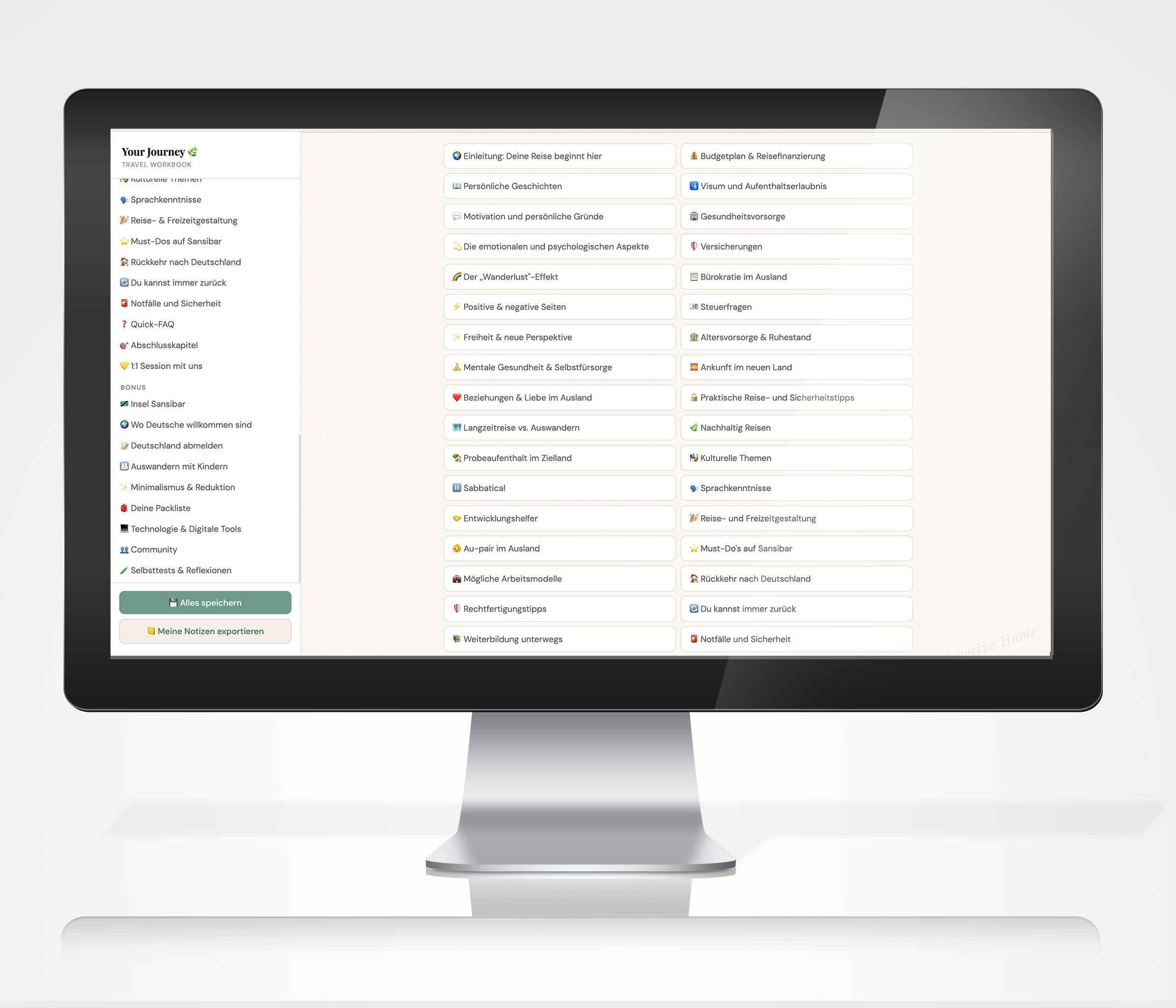 Auswandern Ratgeber Workbook | Sabbatical, Remote Work, Auszeit im Ausland planen | Your Journey | Digitaler Download
