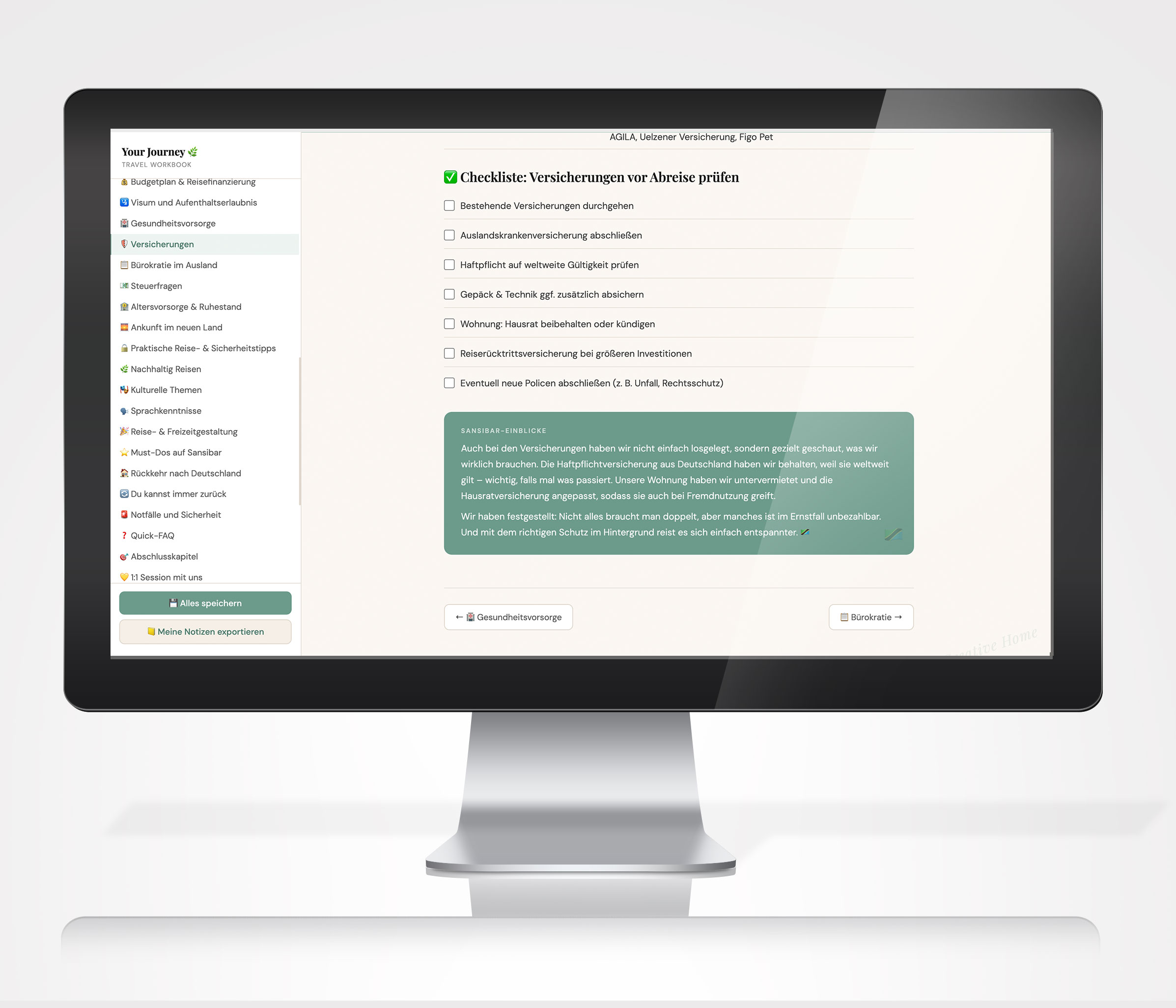 Auswandern Ratgeber Workbook | Sabbatical, Remote Work, Auszeit im Ausland planen | Your Journey | Digitaler Download