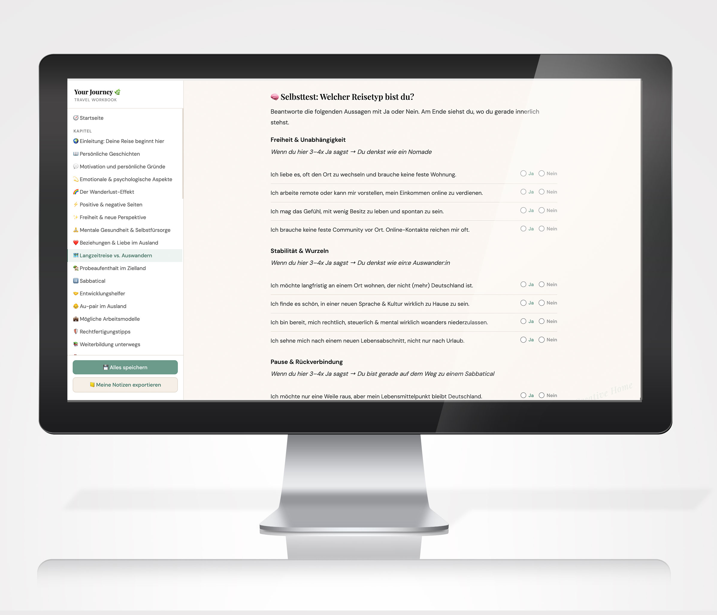Auswandern Ratgeber Workbook | Sabbatical, Remote Work, Auszeit im Ausland planen | Your Journey | Digitaler Download
